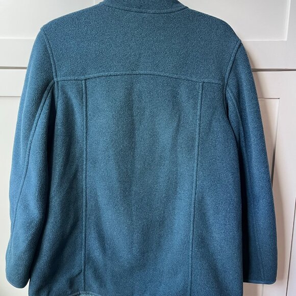 Share L.L.Bean Women's Teal Blue Fleece Polartec Classic Sweater Jacket - Picture 5 of 7